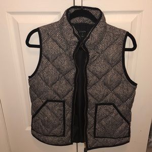 J. Crew herringbone down vest